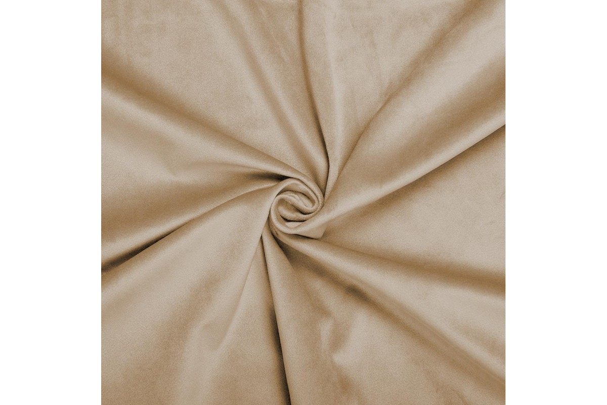 Κουρτίνα Velvet Beige με Τρουκς 140x260cm.