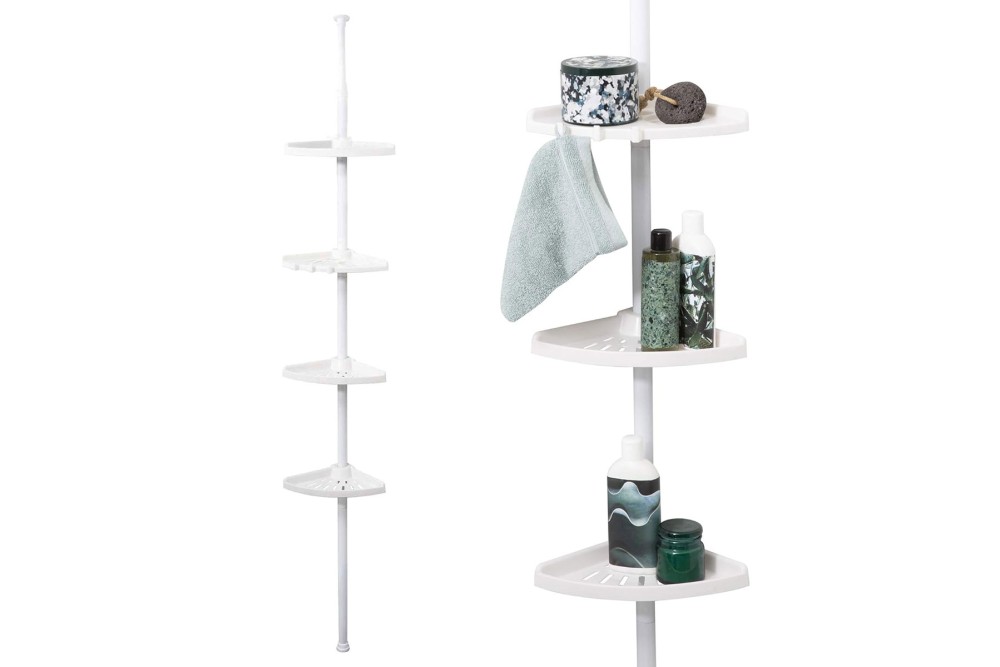 Ραφιέρα Μπάνιου Γωνία Επεκτεινόμενη 26,5x17x110 cm - 250 cm