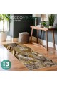 Χαλάκια Crystal Velvet Abstract Floral σετ 3 τεμαχίων 40x60cm.+70x140cm.+70x180cm.