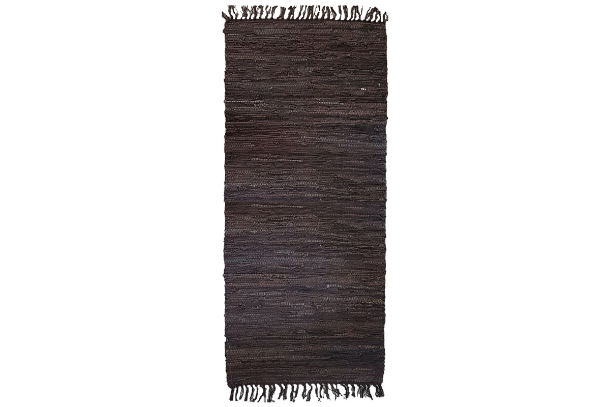 Χαλάκι Δερμάτινο άκαυστο Brown 65x190cm.