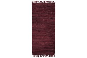 Χαλάκι Δερμάτινο άκαυστο Dark Red 65x190cm.