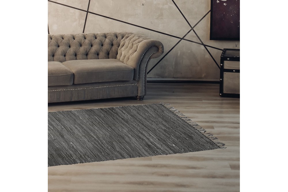 Χαλάκι Δερμάτινο άκαυστο Grey 60x90cm. Χαλάκι Δερμάτινο άκαυστο Grey 60x90cm.