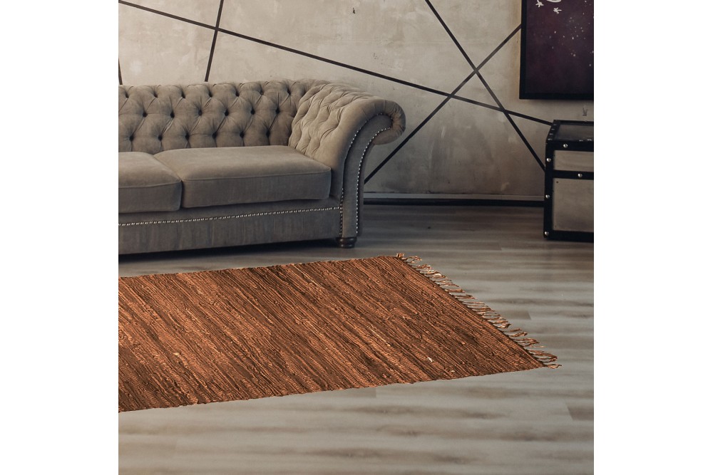 Χαλάκι Δερμάτινο άκαυστο Light Brown 60x90cm. Χαλάκι Δερμάτινο άκαυστο Light Brown 60x90cm.