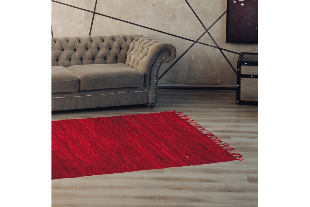 Χαλάκι Δερμάτινο άκαυστο Red 65x190cm.