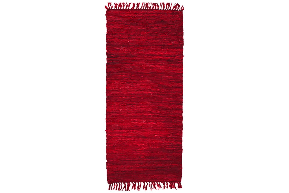 Χαλάκι Δερμάτινο άκαυστο Red 65x190cm.