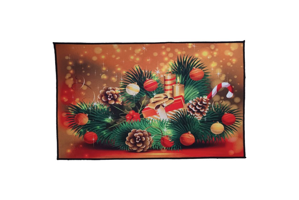 Ταπέτο Χριστουγεννιάτικο Velvet Christmas Candle 50x80cm.