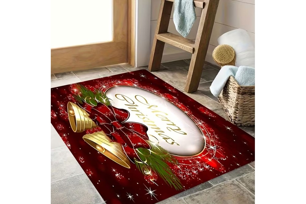 Ταπέτο Χριστουγεννιάτικο Velvet Merry Christmas 50x80cm.