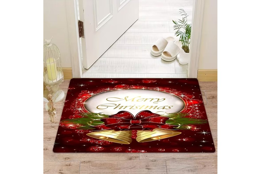 Ταπέτο Χριστουγεννιάτικο Velvet Merry Christmas 50x80cm.