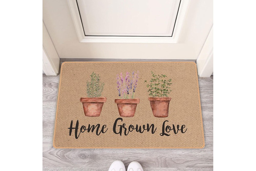 Χαλάκι Miami Flower με λάστιχο 50x80cm. Χαλάκι Miami Flower με λάστιχο 50x80cm.