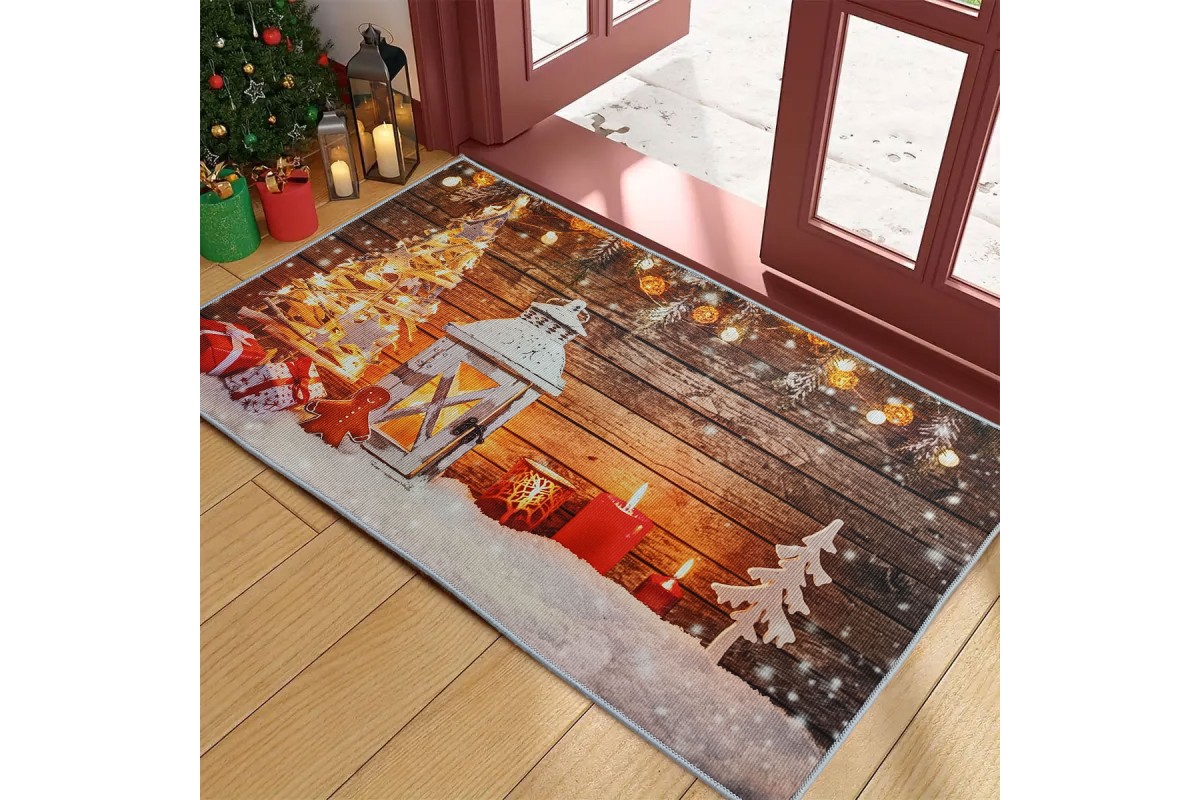 Ταπέτο Χριστουγεννιάτικο Velvet Christmas Lights 50x80cm.