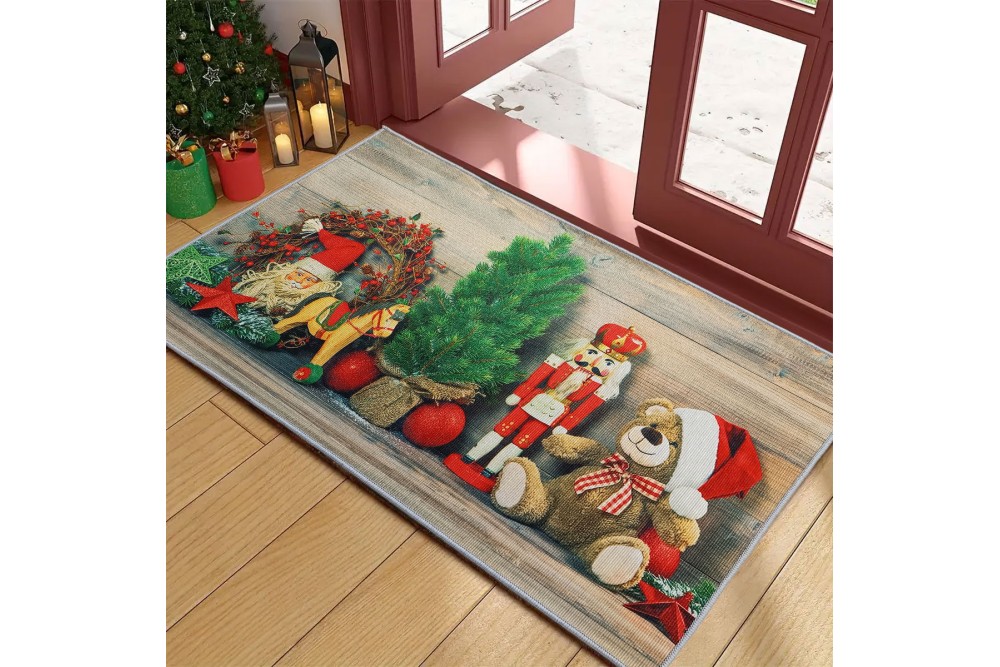 Ταπέτο Χριστουγεννιάτικο Velvet Christmas Toys 50x80cm.