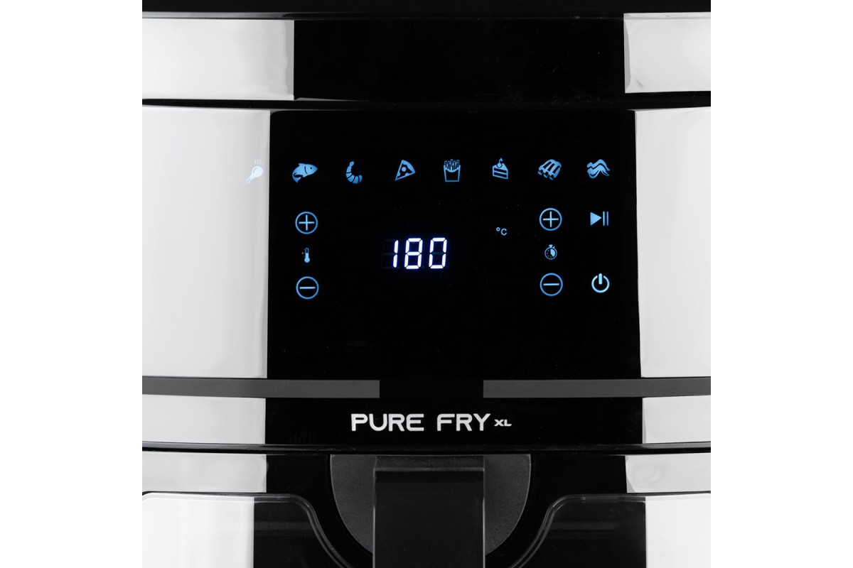 ESTIA ΦΡΙΤΕΖΑ ΑΕΡΟΣ PURE FRY XL 1700w 9.1lt ME ΨΗΦΙΑΚΗ ΟΘΟΝΗ & 8 ΠΡΟΓΡΑΜΜΑΤΑ ΜΑΓΕΙΡΕΜΑΤΟΣ