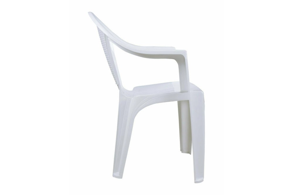 Καρέκλα Πλαστική Εξωτερικού Χώρου Έρρικα Λευκή 59x60x80cm.
