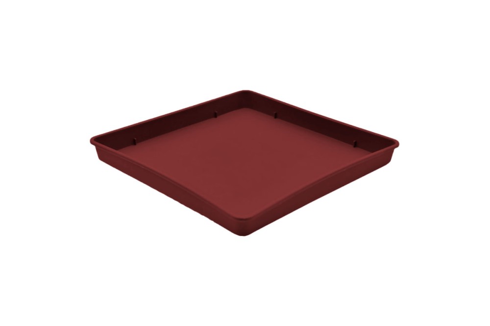 Πιάτο Γλάστρας Τετράγωνο Αναΐς No304-306 Μπορντώ 29x29x3cm.