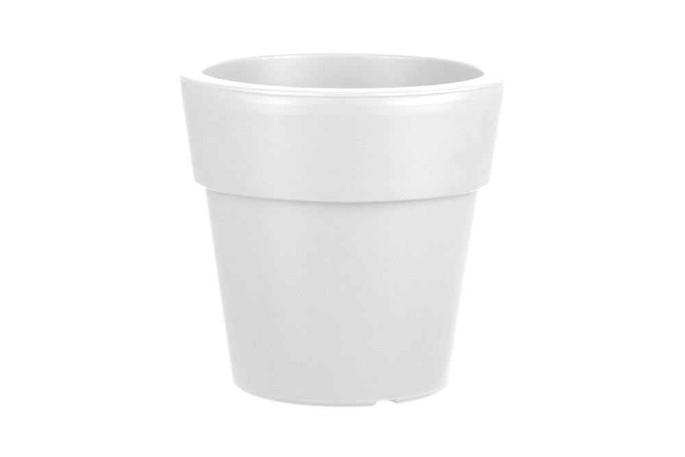 Γλάστρα Στρογγυλή Αναΐς No104 Λευκή 30x28,5cm.