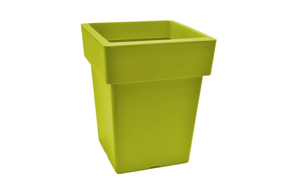 Γλάστρα Τετράγωνη Αναΐς No303 Λαδί 27x27x34cm.