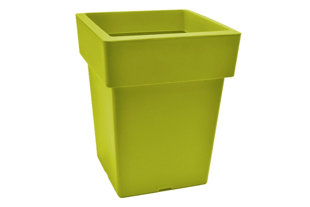 Γλάστρα Τετράγωνη Αναΐς No304 Λαδί 33x33x42cm.