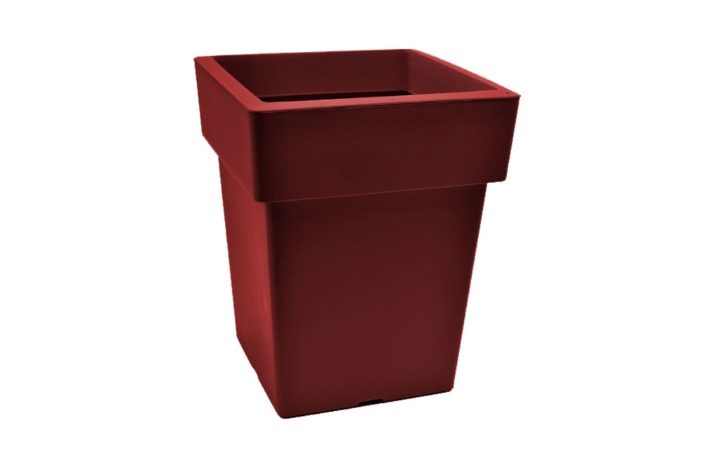 Γλάστρα Τετράγωνη Αναΐς No303 Μπορντώ 27x27x34cm. Γλάστρα Τετράγωνη Αναΐς No303 Μπορντώ 27x27x34cm.