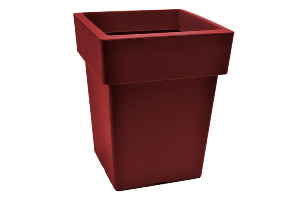 Γλάστρα Τετράγωνη Αναΐς No304 Μπορντώ 33x33x42cm. Γλάστρα Τετράγωνη Αναΐς No304 Μπορντώ 33x33x42cm.