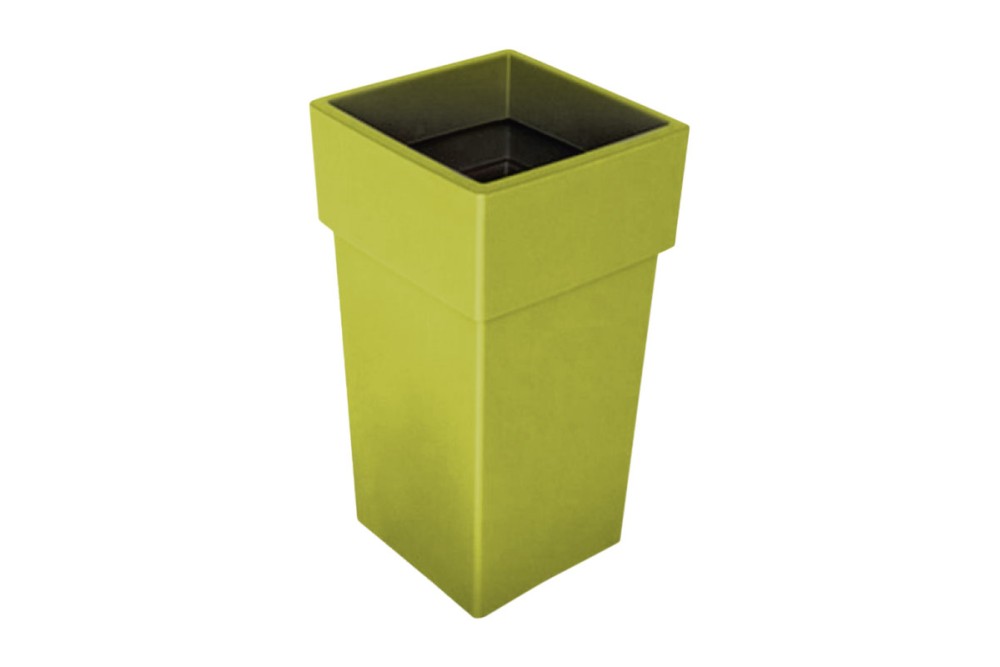 Γλάστρα Τετράγωνη Αναΐς No305 Λαδί 27x27x50cm.