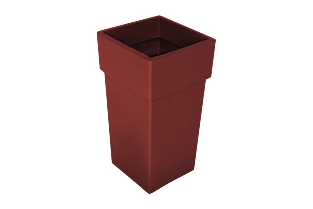 Γλάστρα Τετράγωνη Αναΐς No305 Μπορντώ 27x27x50cm. Γλάστρα Τετράγωνη Αναΐς No305 Μπορντώ 27x27x50cm.