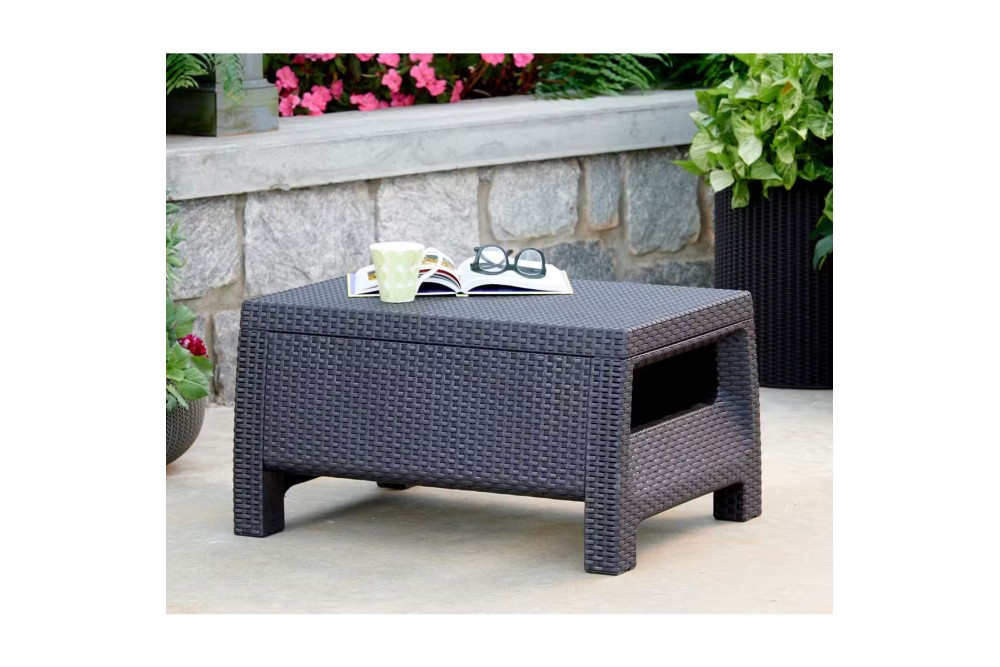 Σαλόνι Κήπου Ibiza Rattan Dark Grey Σετ 4 Τεμαχίων