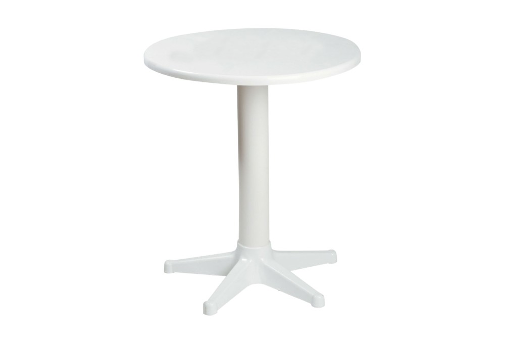 Τραπέζι στρογγυλό πλαστικό Ήλιος λευκό Φ60cm. Τραπέζι στρογγυλό πλαστικό Ήλιος λευκό Φ60cm.