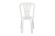 Καρέκλα Πλαστική Εξωτερικού Χώρου Βιέννη Λευκή 40x40x88cm.