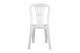 Καρέκλα Πλαστική Εξωτερικού Χώρου Βιέννη Λευκή 40x40x88cm.
