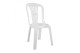 Καρέκλα Πλαστική Εξωτερικού Χώρου Βιέννη Λευκή 40x40x88cm.