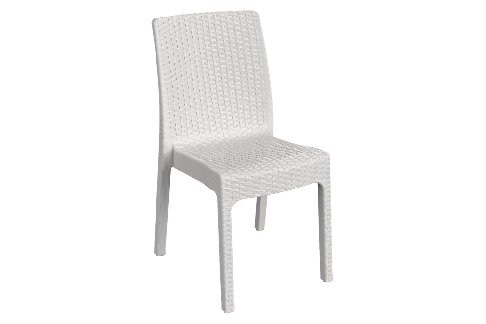 Et Plast Καρέκλα πλαστική τύπου Rattan Υβόννη Λευκή Et Plast Καρέκλα πλαστική τύπου Rattan Υβόννη Λευκή