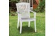 Πολυθρόνα Πλαστική Εξωτερικού Χώρου Κλειώ Λευκή 67x60x89cm.