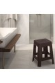 Σκαμπό Rattan τετράγωνο πλαστικό Brown 36x36x45cm. Σκαμπό Rattan τετράγωνο πλαστικό Brown 36x36x45cm.