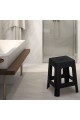 Σκαμπό Rattan τετράγωνο πλαστικό Black 36x36x45cm. Σκαμπό Rattan τετράγωνο πλαστικό Black 36x36x45cm.
