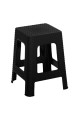 Σκαμπό Rattan τετράγωνο πλαστικό Black 36x36x45cm. Σκαμπό Rattan τετράγωνο πλαστικό Black 36x36x45cm.