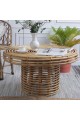 ΨΑΘΙΝΟ BAMBOO ΤΡΑΠΕΖΙ 81x81x45EK