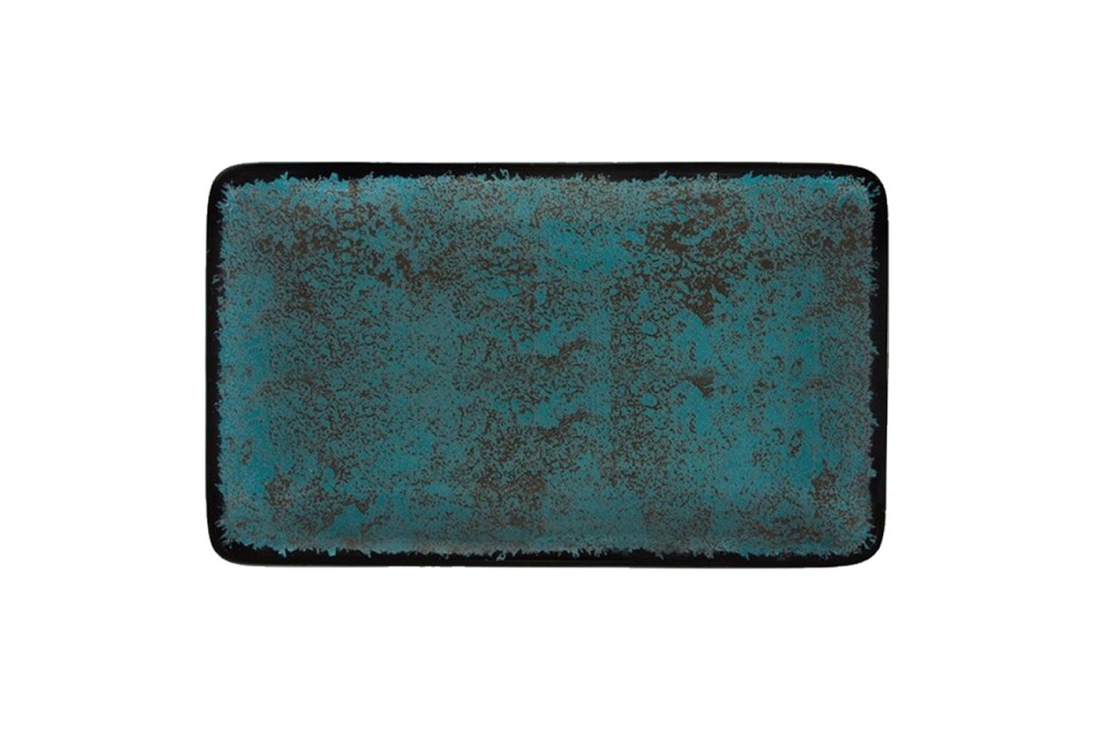 Oriana Ferelli Πιάτο Ρηχό Κεραμικό Teal 27x16cm