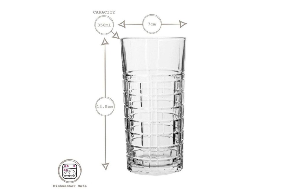 Brit Lav Ποτήρια Νερού από Γυαλί 356ml Σετ 6τμχ Brit Lav Ποτήρια Νερού από Γυαλί 356ml Σετ 6τμχ