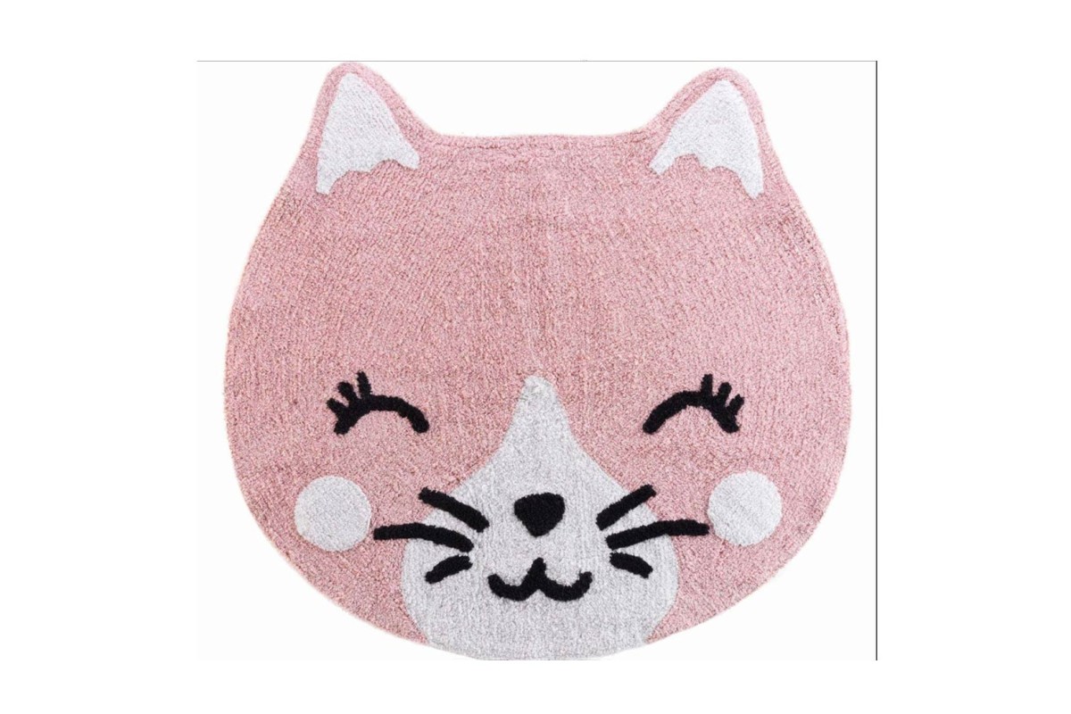 Πατάκι Στρογγυλό 90Cm Σχ.Chaton Polycotton