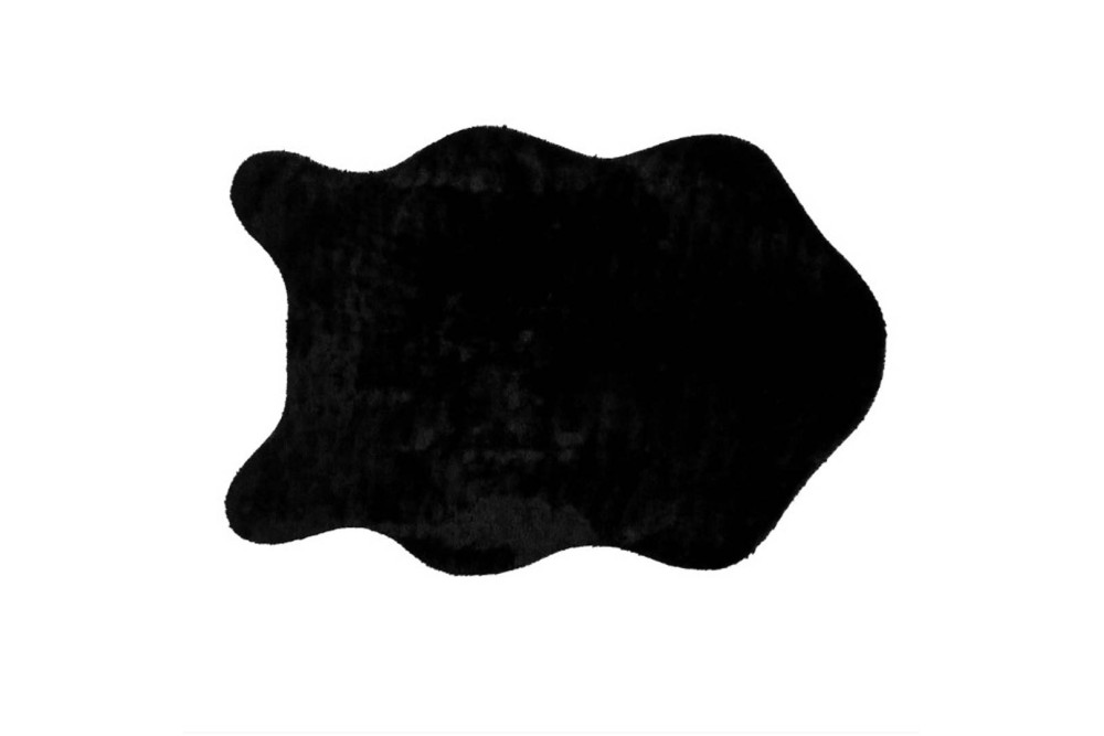 Πατάκι Συνθετικής Γούνας 60Χ90 Σχ.  Reglisse Black 100% Pol.