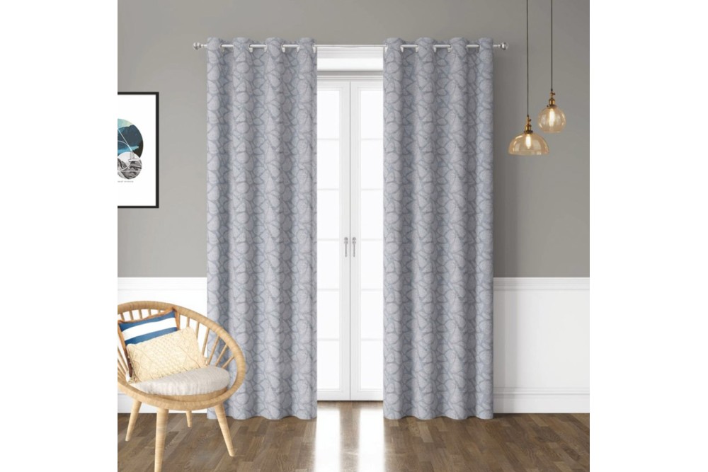 Κουρτίνα Ζακάρ Σχ. Dakar Grey 140Χ260 100% Polyest Κουρτίνα Ζακάρ Σχ. Dakar Grey 140Χ260 100% Polyest