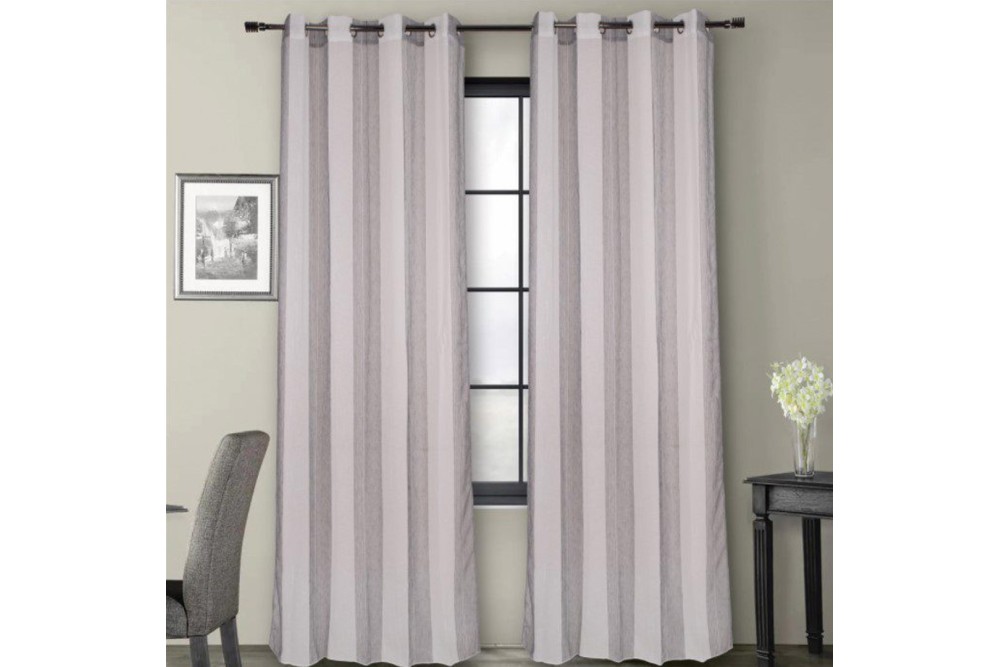 Κουρτίνα Ζακάρ Σχ. Alicia Grey 140Χ260 100% Polyeste Κουρτίνα Ζακάρ Σχ. Alicia Grey 140Χ260 100% Polyeste