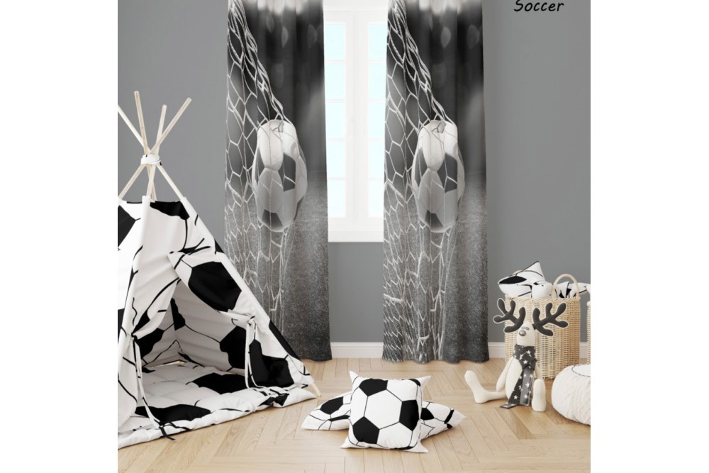 Κουρτίνα Σχ. Soccer 140Χ260 100% Polyester Κουρτίνα Σχ. Soccer 140Χ260 100% Polyester