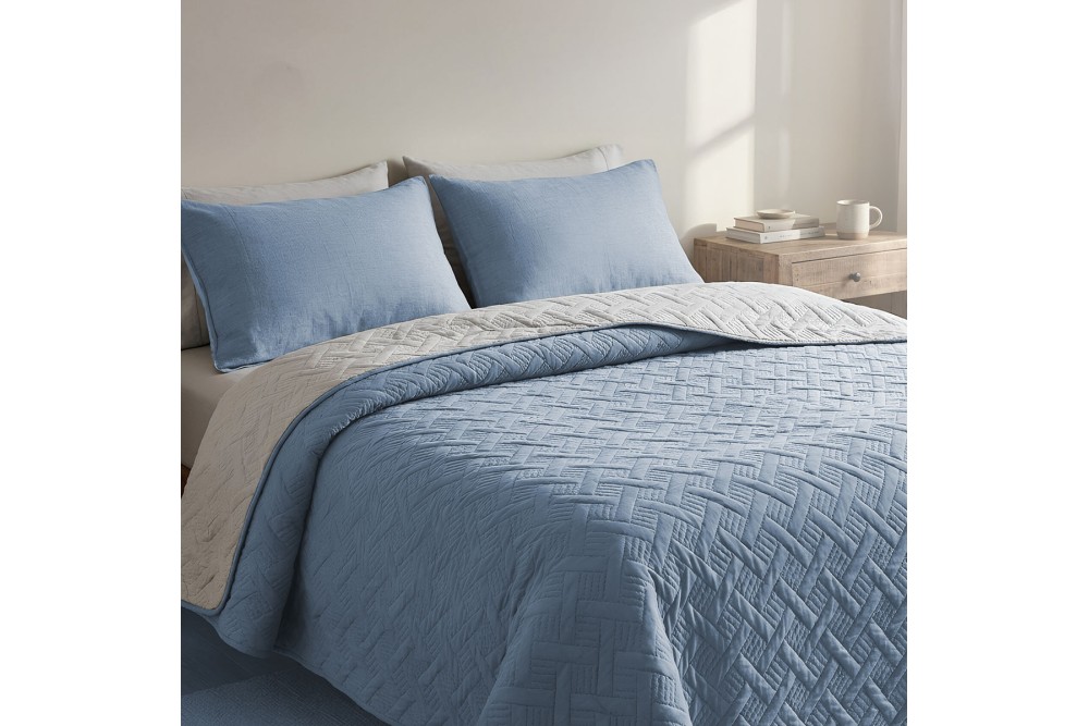 Κουβερλί Ultrasonic Flex Blue - Grey 220x240cm