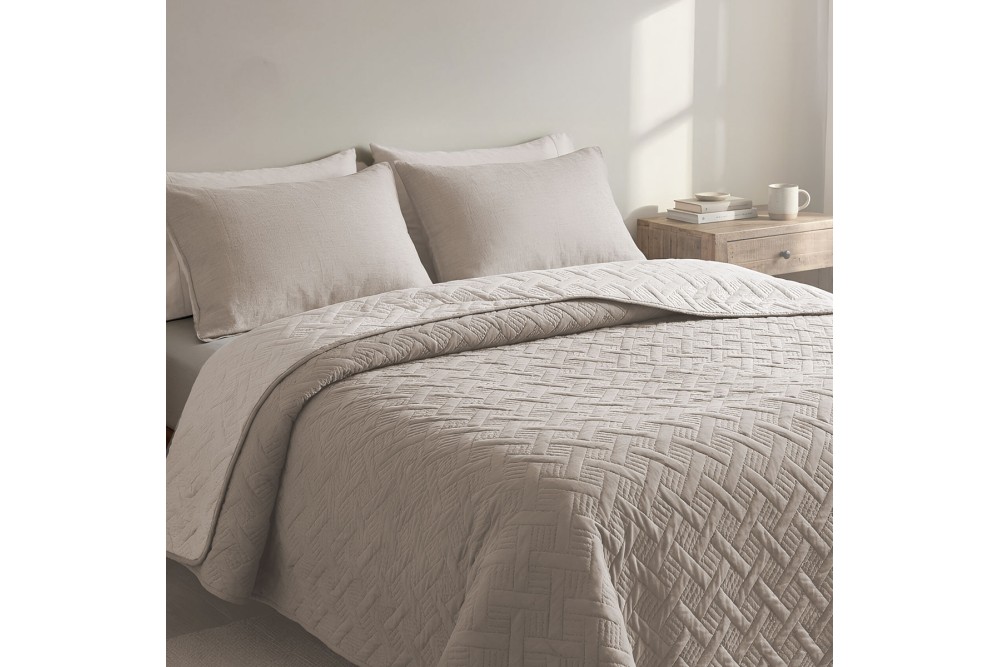 Κουβερλί Ultrasonic Flex Mocha - Beige 160x220cm