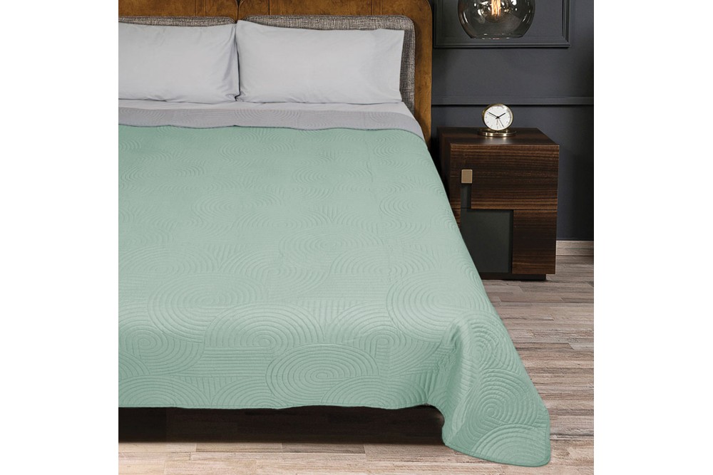 Κουβερλί Ultrasonic Ala Mint - Light Grey 220x240cm