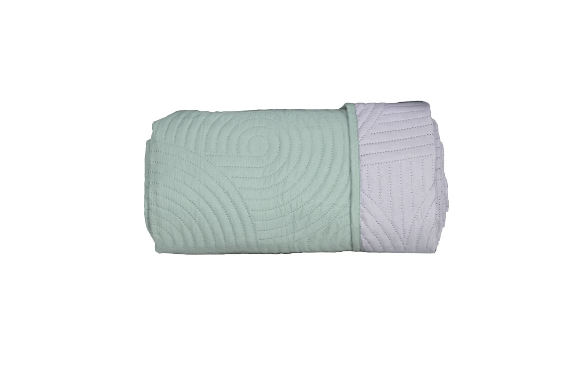 Κουβερλί Ultrasonic Ala Mint - Light Grey 160x220cm