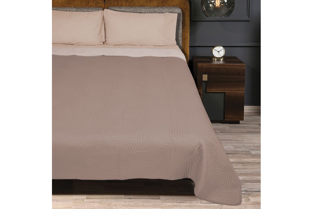Κουβερλί Ultrasonic Ala Moca - Beige 160x220cm
