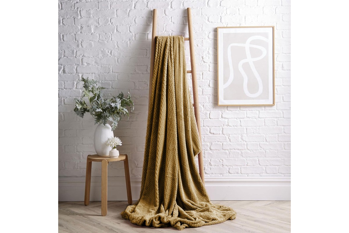 Κουβέρτα Άρκτος Dark Beige Διπλή 200x220cm.