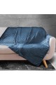 Κουβέρτα - Ριχτάρι Flannel Super Soft με ανάγλυφο σχέδιο Mariolis Blue 150x220cm.